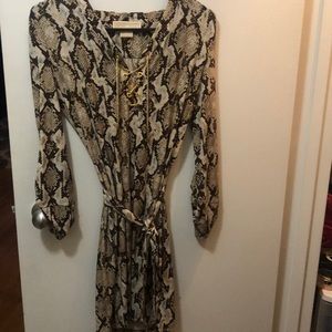 Michael Kira snake skin fabricdress